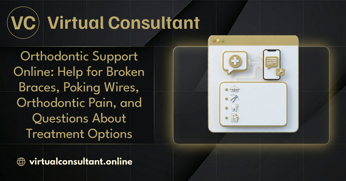Orthodontic Support Online: Help for Broken Braces, Poking Wires, Orthodontic Pain, and Questions About Treatment Options
