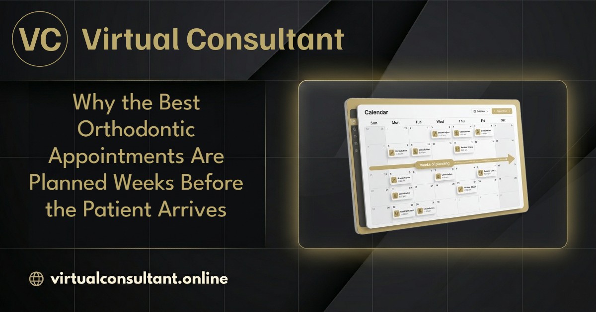 Why the Best Orthodontic Appointments Are Planned Weeks Before the Patient Arrives